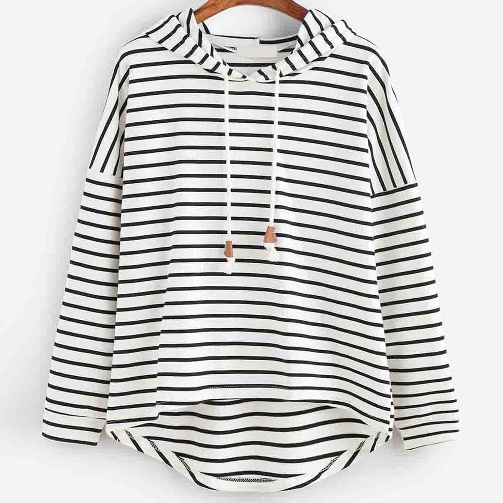 Valenzora | Striped Casual Hoodie