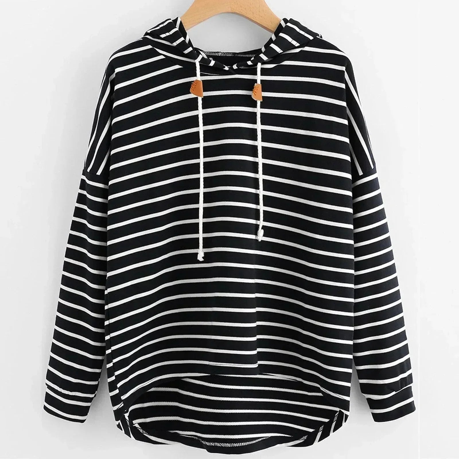 Valenzora | Striped Casual Hoodie