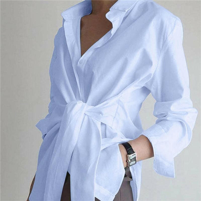 Valenzora | The long-sleeved collared front-band shirt: Effortless style and comfort
