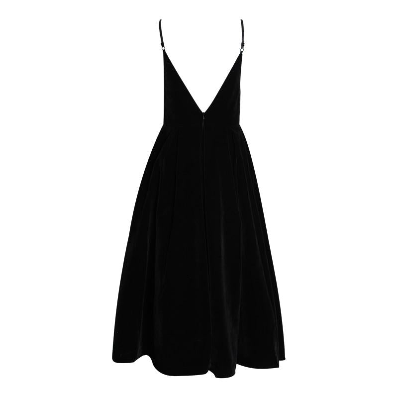 Midi dress with narrow straps