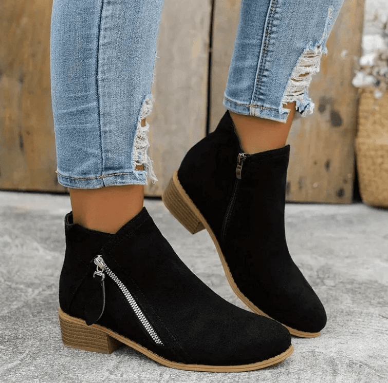 Valenzora | Classic ankle boots with block heel, women's shoes