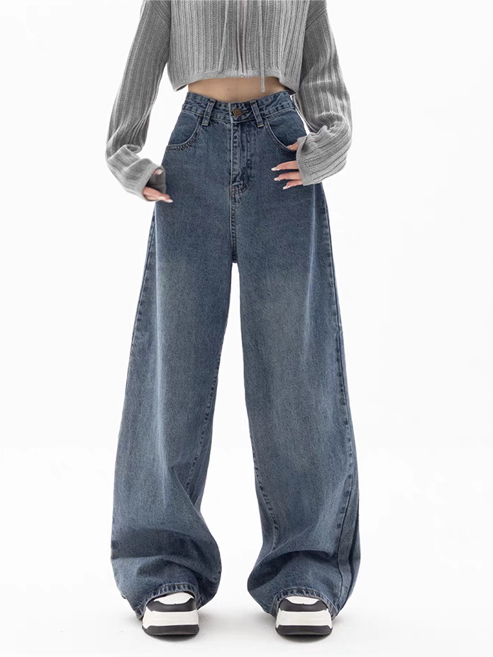 Valenzora | Blue baggy boyfriend jeans