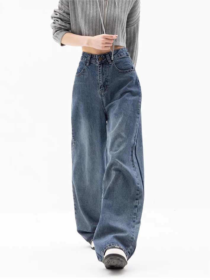 Valenzora | Blue baggy boyfriend jeans