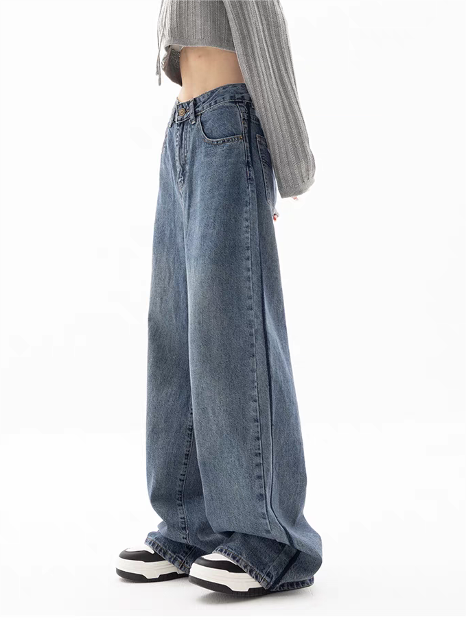 Valenzora | Blue baggy boyfriend jeans