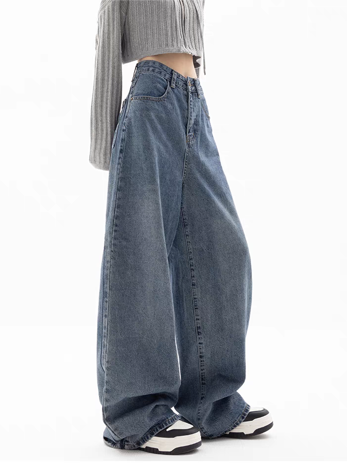 Valenzora | Blue baggy boyfriend jeans