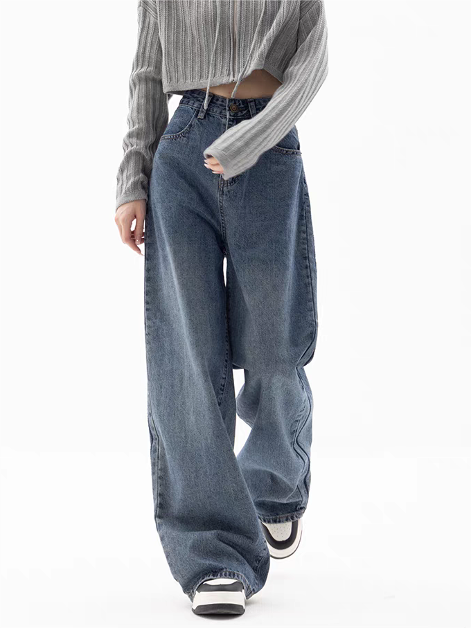 Valenzora | Blue baggy boyfriend jeans