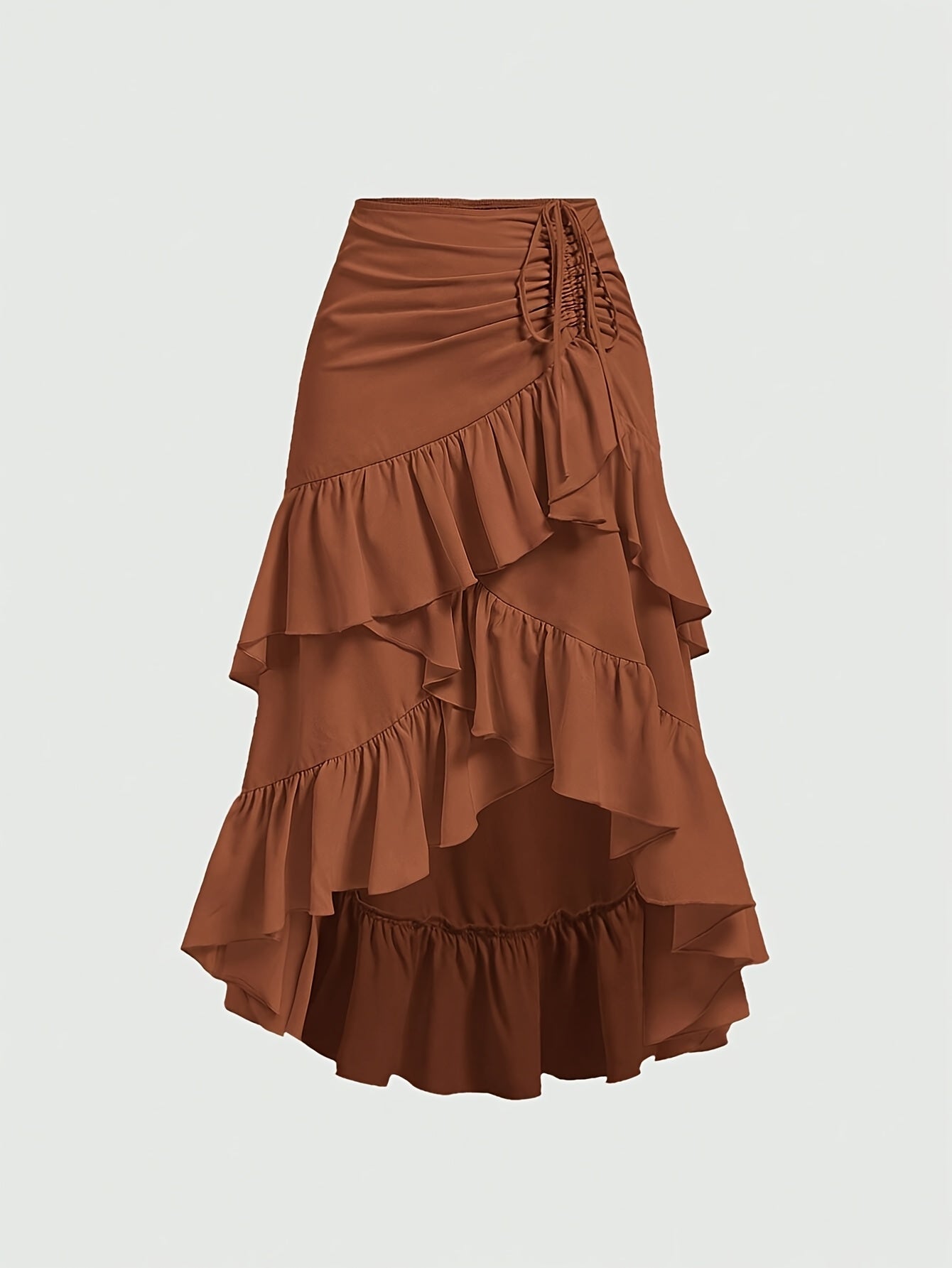 Valenzora | Asymmetrical skirt with ruffled hem