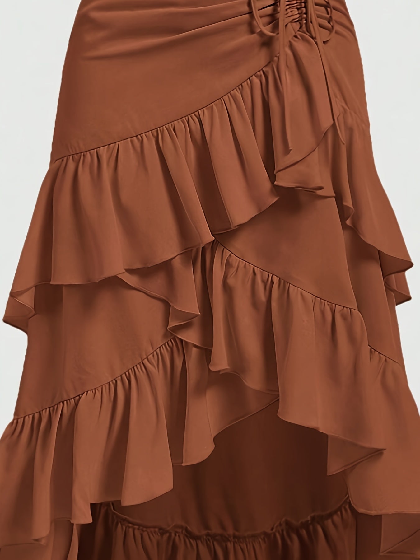 Valenzora | Asymmetrical skirt with ruffled hem