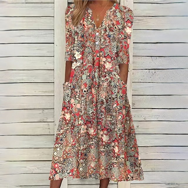 Valenzora | Floral dress for fresh spring