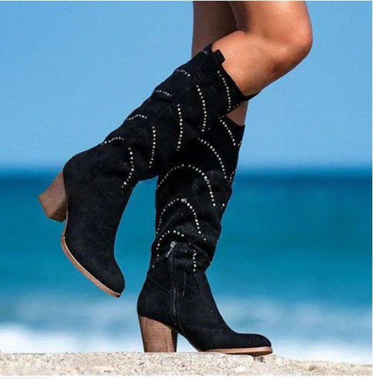 Valenzora | Comfortable suede boots for women