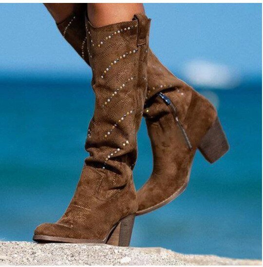 Valenzora | Comfortable suede boots for women