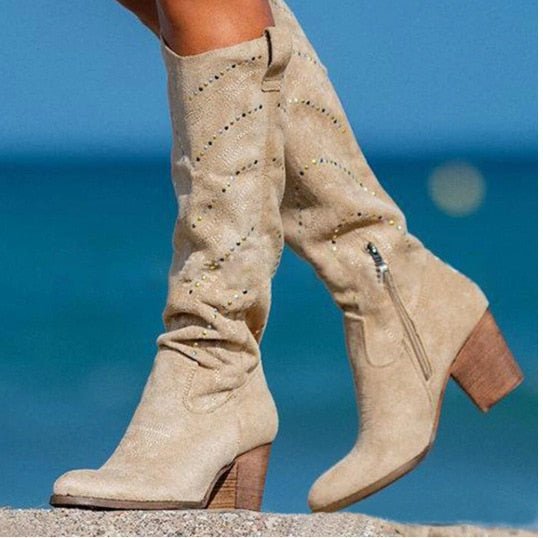 Valenzora | Comfortable suede boots for women