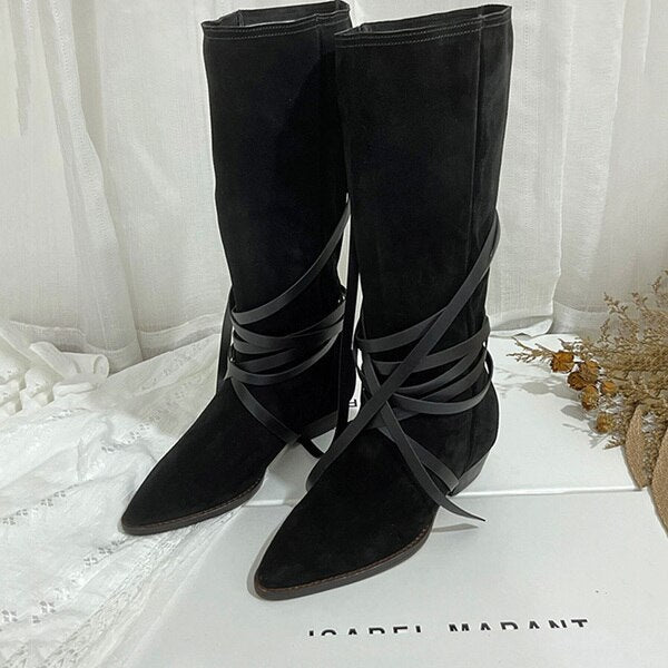 Valenzora | Comfortable suede boots for women