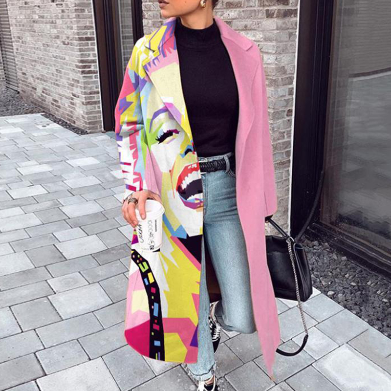 Valenzora | Women's Long Plus Size Trench Coat Jacket