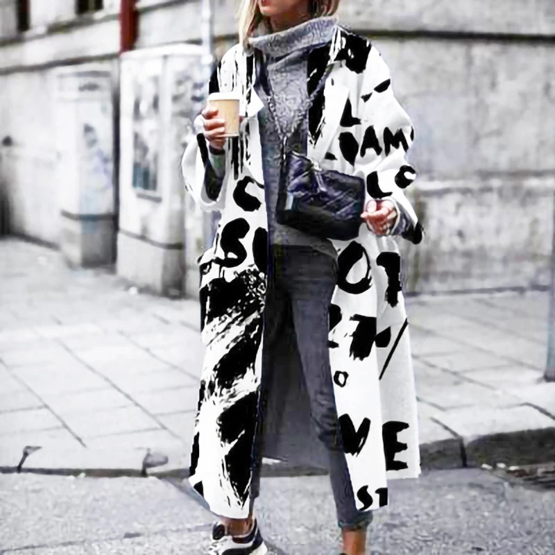 Valenzora | Women's Long Plus Size Trench Coat Jacket