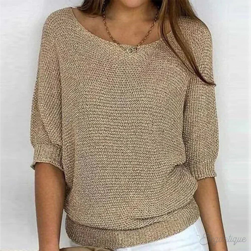 Valenzora | Lässiger Strickpullover für Damen – bequem und stilvoll