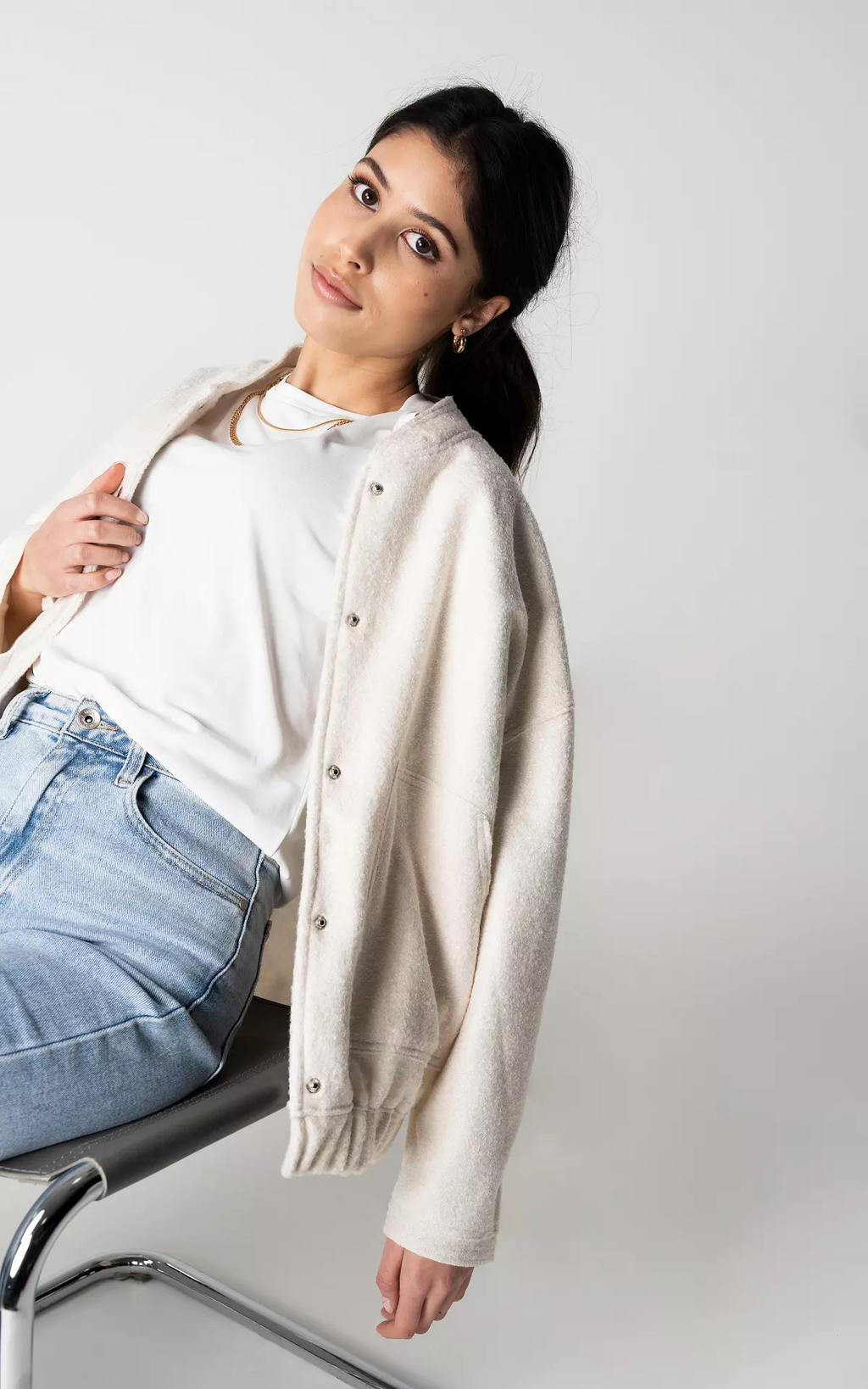 Valenzora | Oversized luxury bomber jacket for women, best-selling autumn jacket 2023