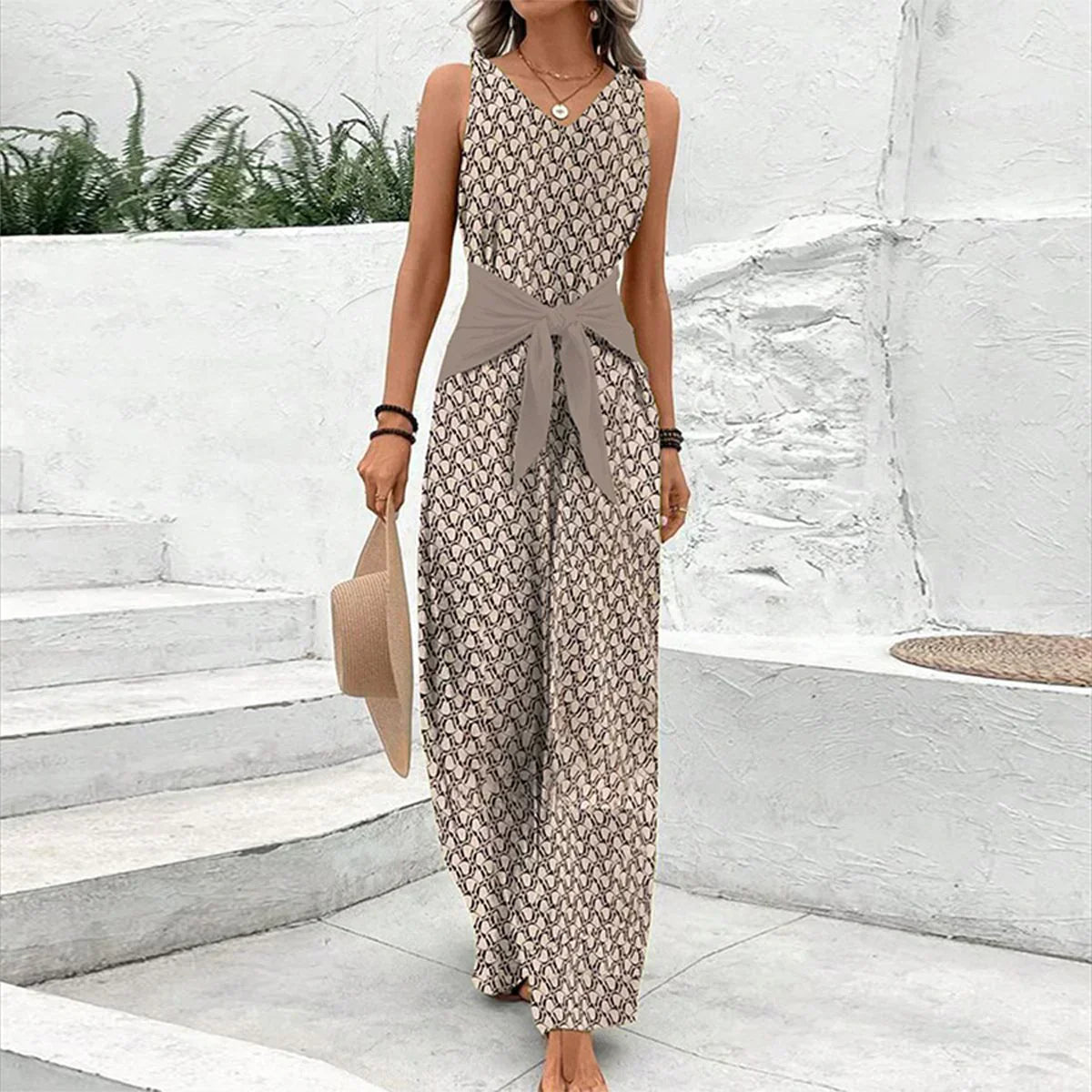 Valenzora | Stylish cotton jumpsuit with elegance