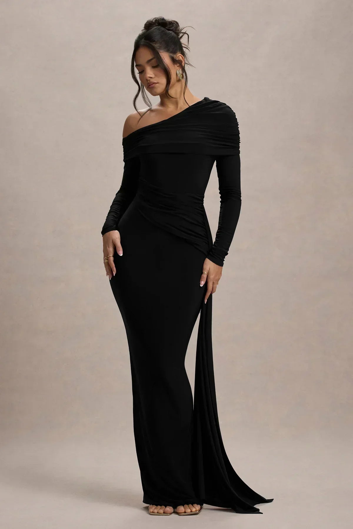 Valenzora | Plissiertes Maxikleid mit Schuppenmuster