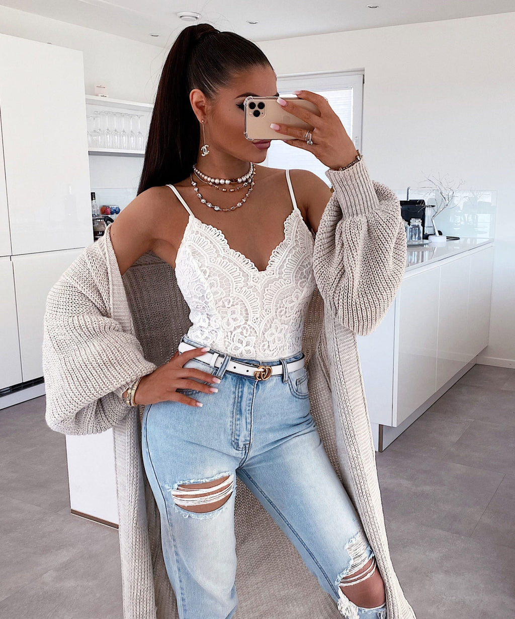 Valenzora lange Beige
