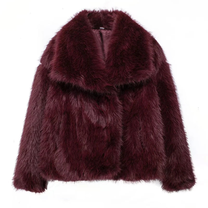 Valenzora | Warm fur jacket for women in a stylish design