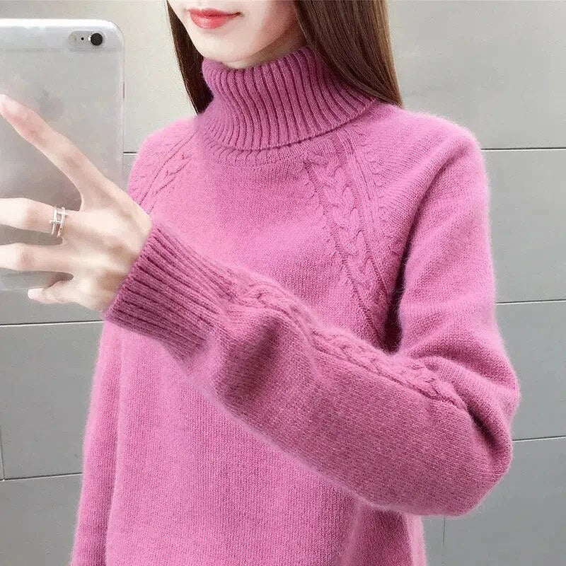 Valenzora – Elegant roll-neck sweater for women
