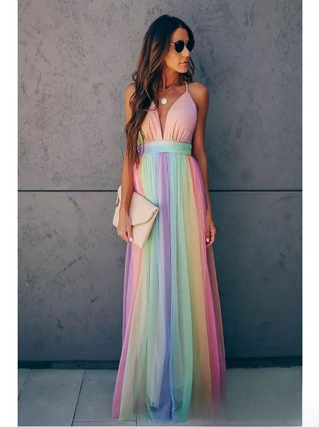 Valenzora | Women's Swing Dress with V-neck: Elegant, Flowing & Comfortable