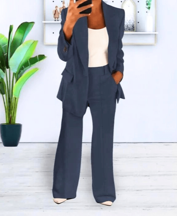 Valenzora | Damen Blazer Bequemes & schickes Blazer-Set Freizeit- & formelles Outfit