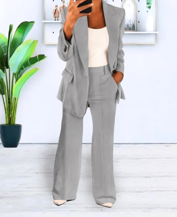 Valenzora | Damen Blazer Bequemes & schickes Blazer-Set Freizeit- & formelles Outfit
