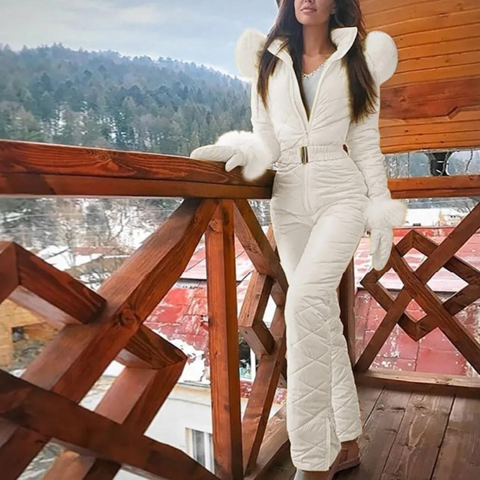 Valenzora | Stylish Winter Casual Snowboard Ski Suit with Zipper for Women