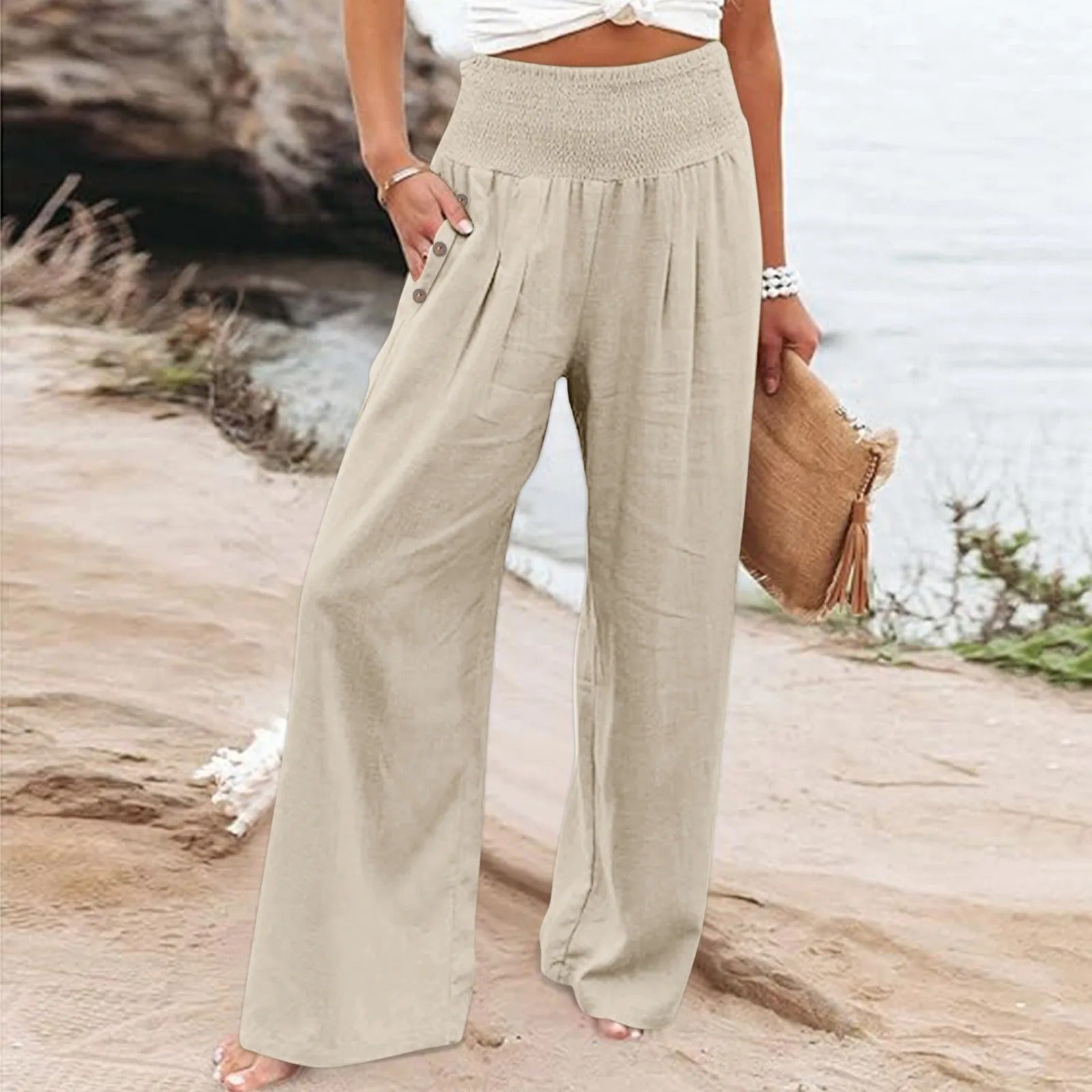 Valenzora | Floral summer trousers
