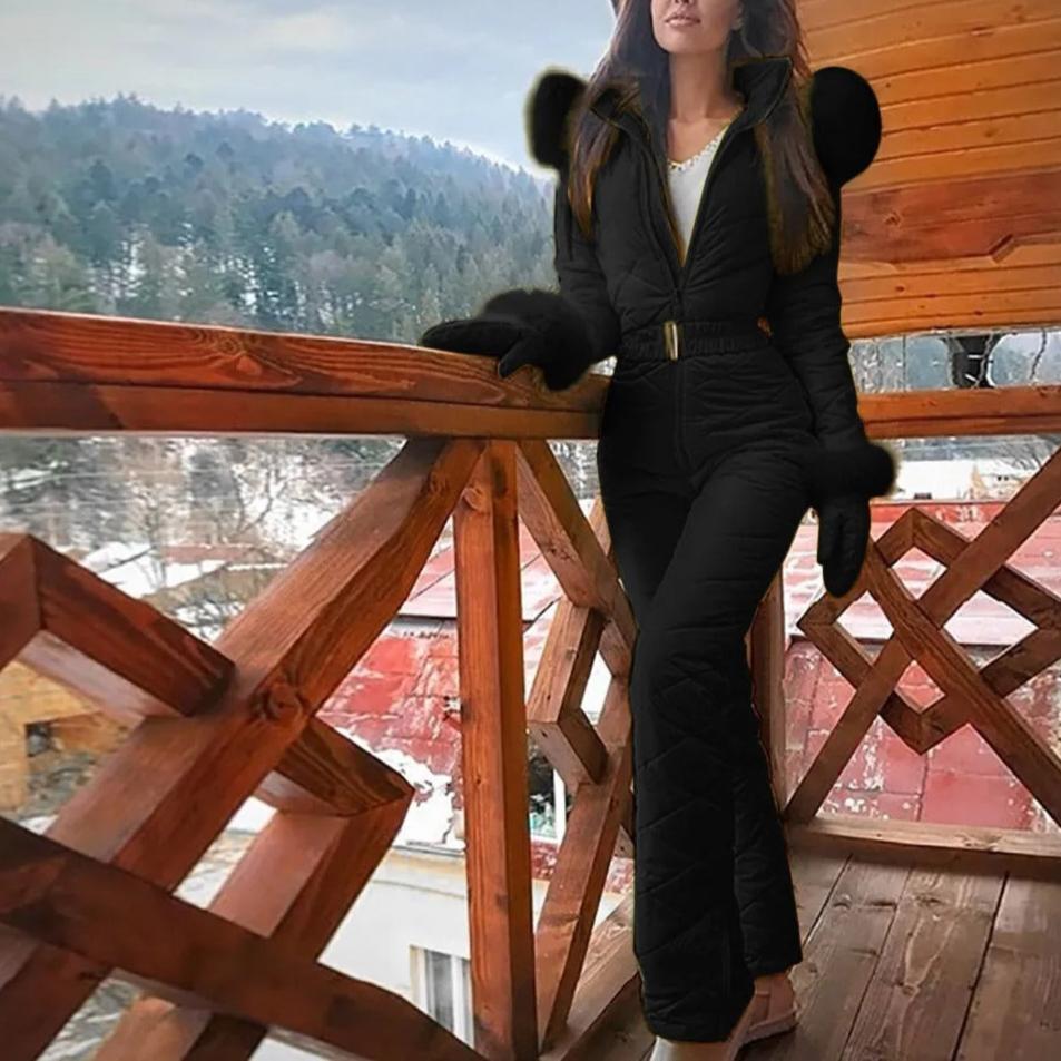 Valenzora | Stylish Winter Casual Snowboard Ski Suit with Zipper for Women