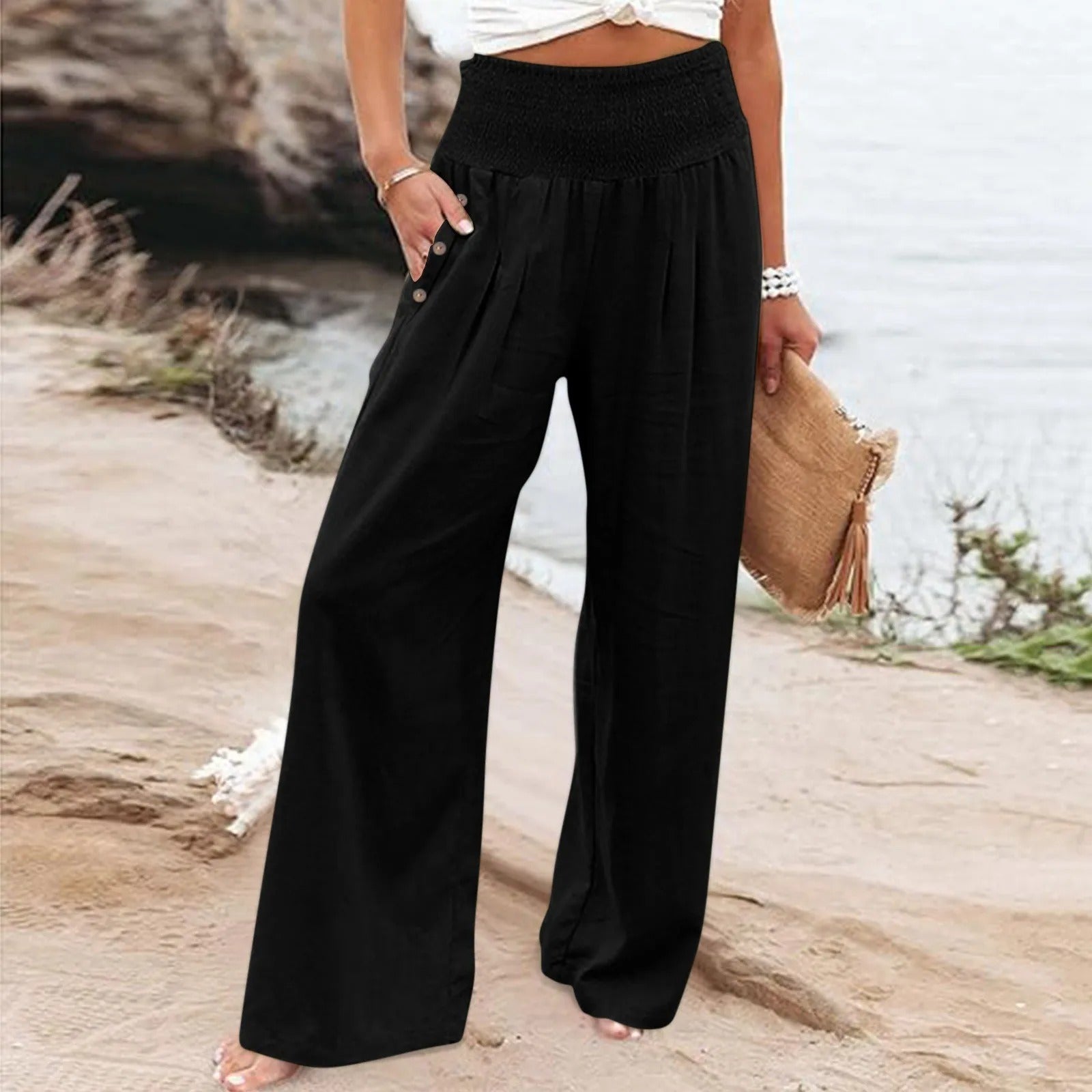 Valenzora | Floral summer trousers