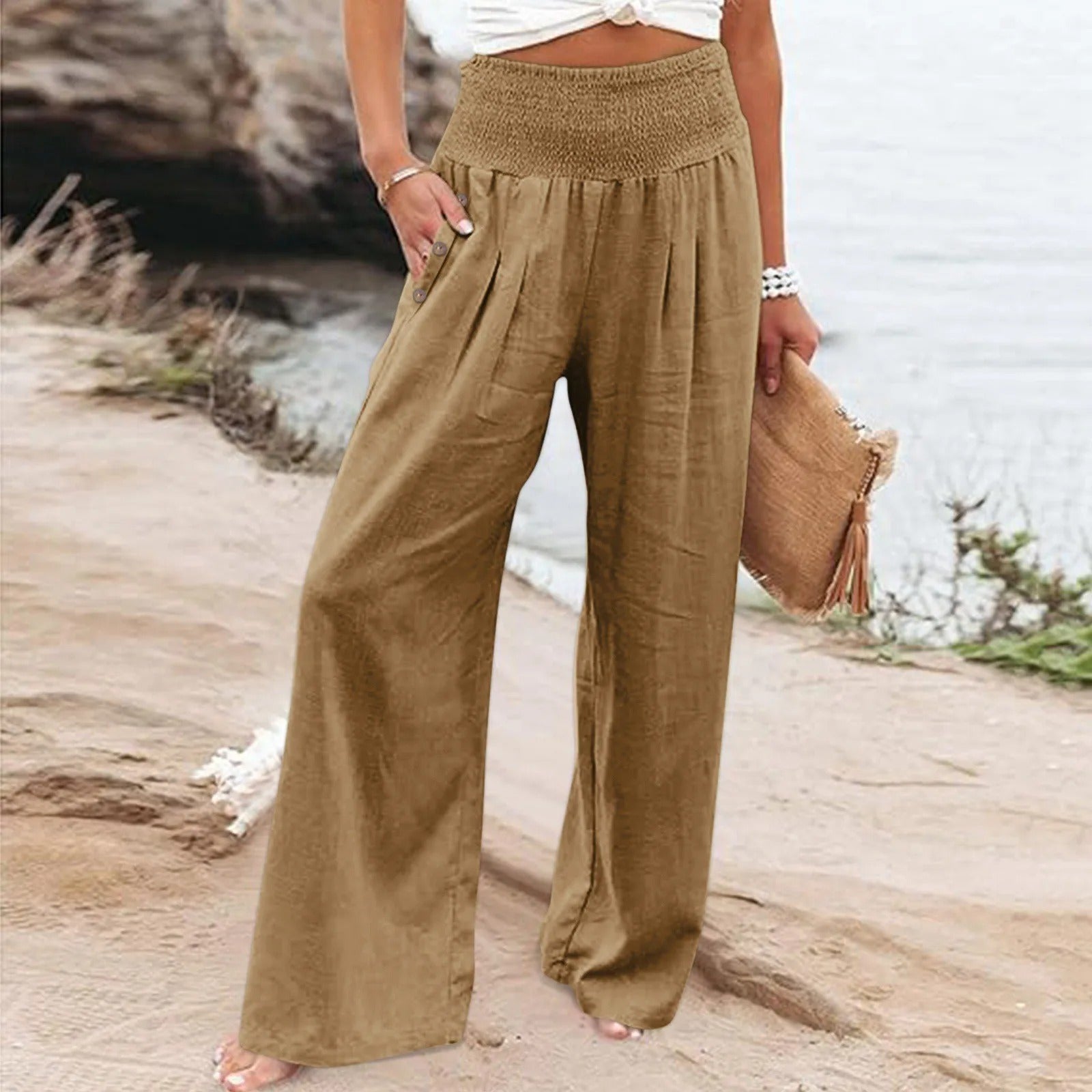 Valenzora | Floral summer trousers