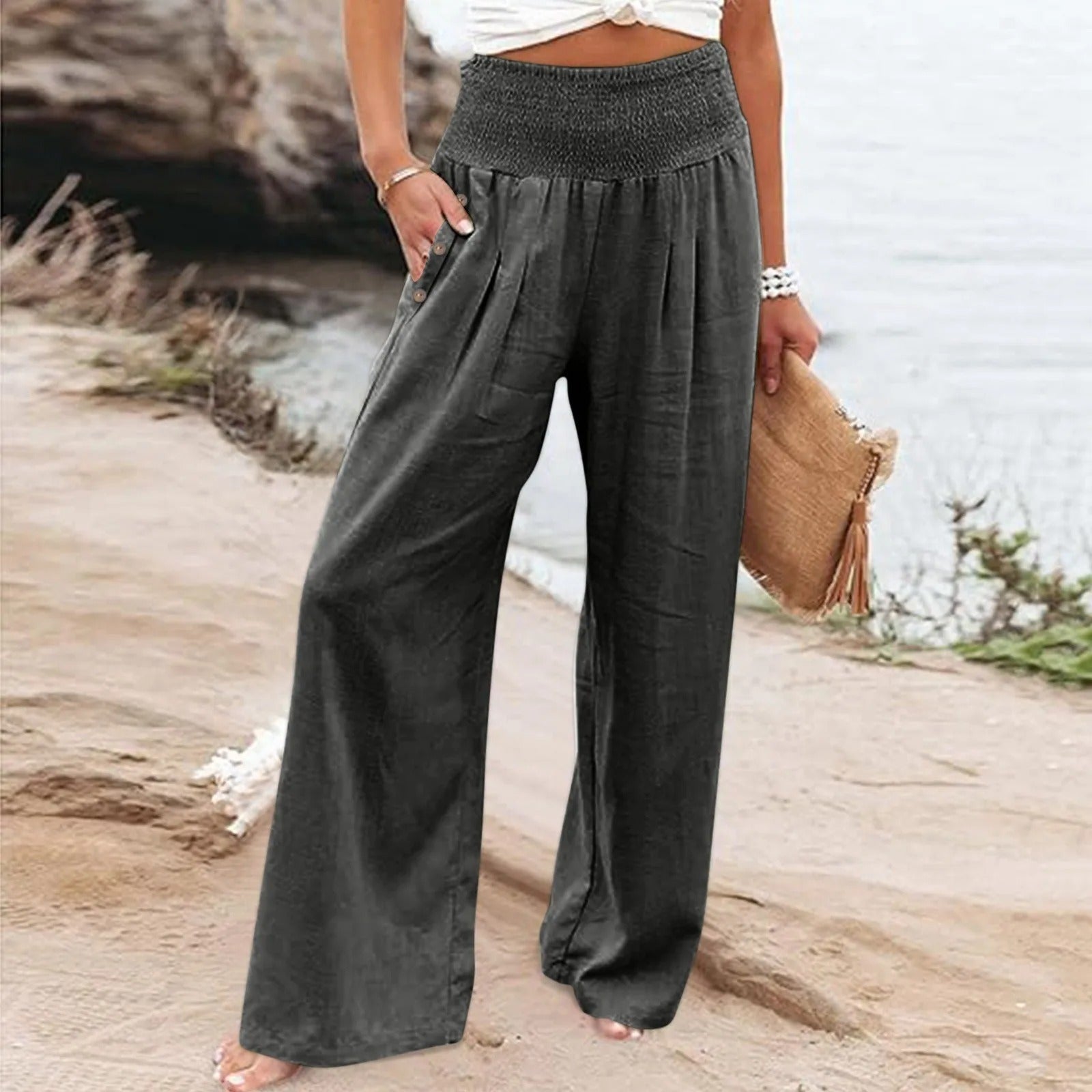 Valenzora | Floral summer trousers