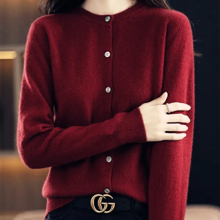 Valenzora O-neck knitted pullover