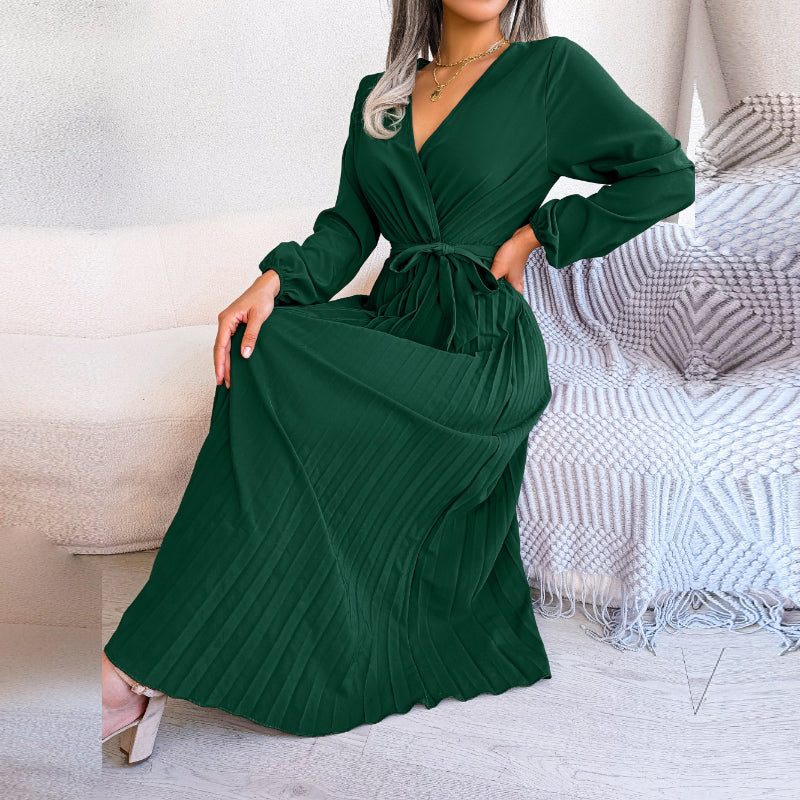 Valenzora | Casual pleated skirt dress