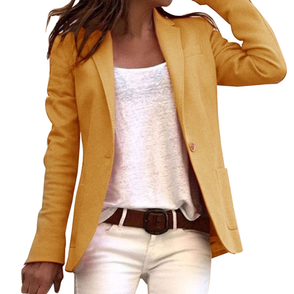 Valenzora lapel button, slim fit, long-sleeved blazer