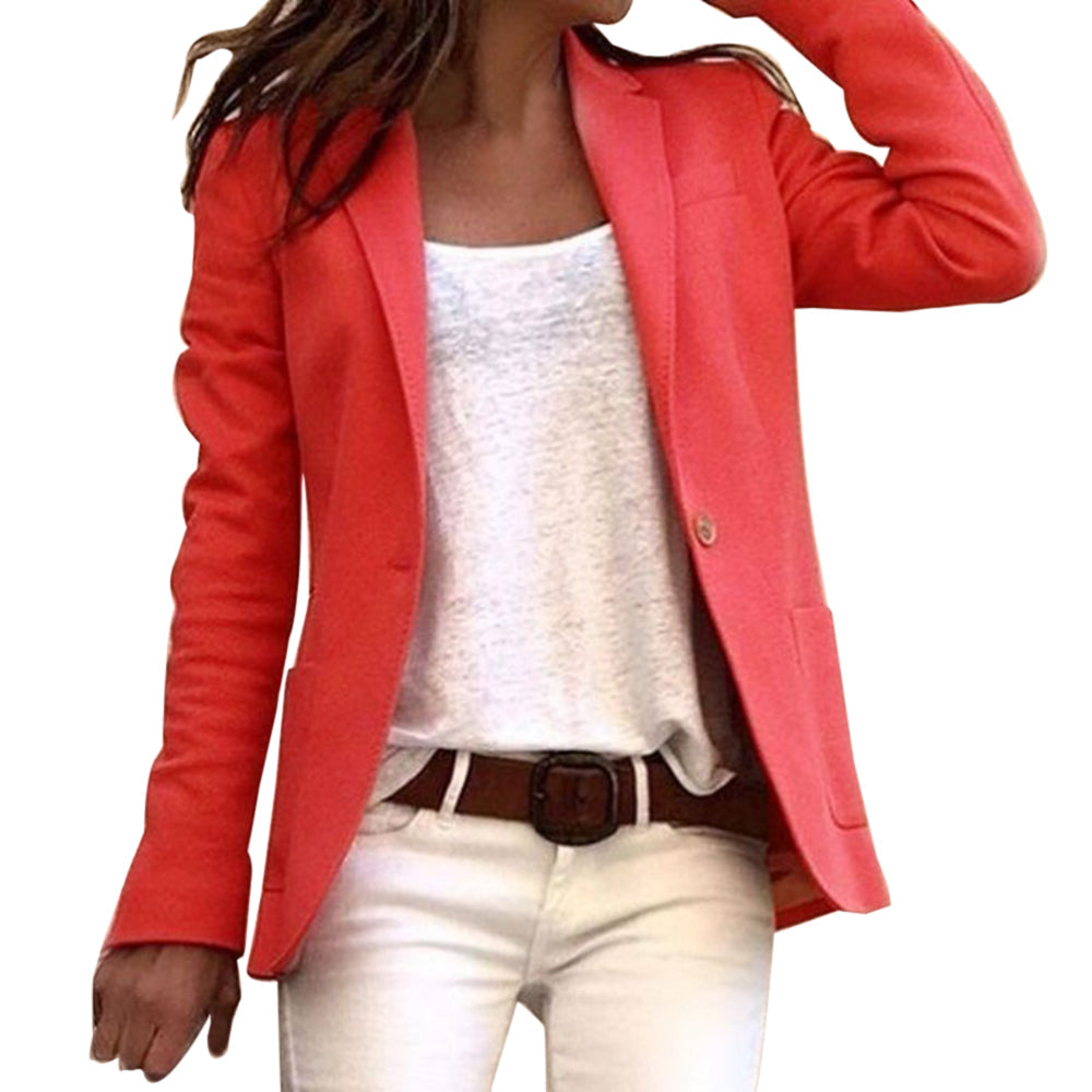 Valenzora lapel button, slim fit, long-sleeved blazer