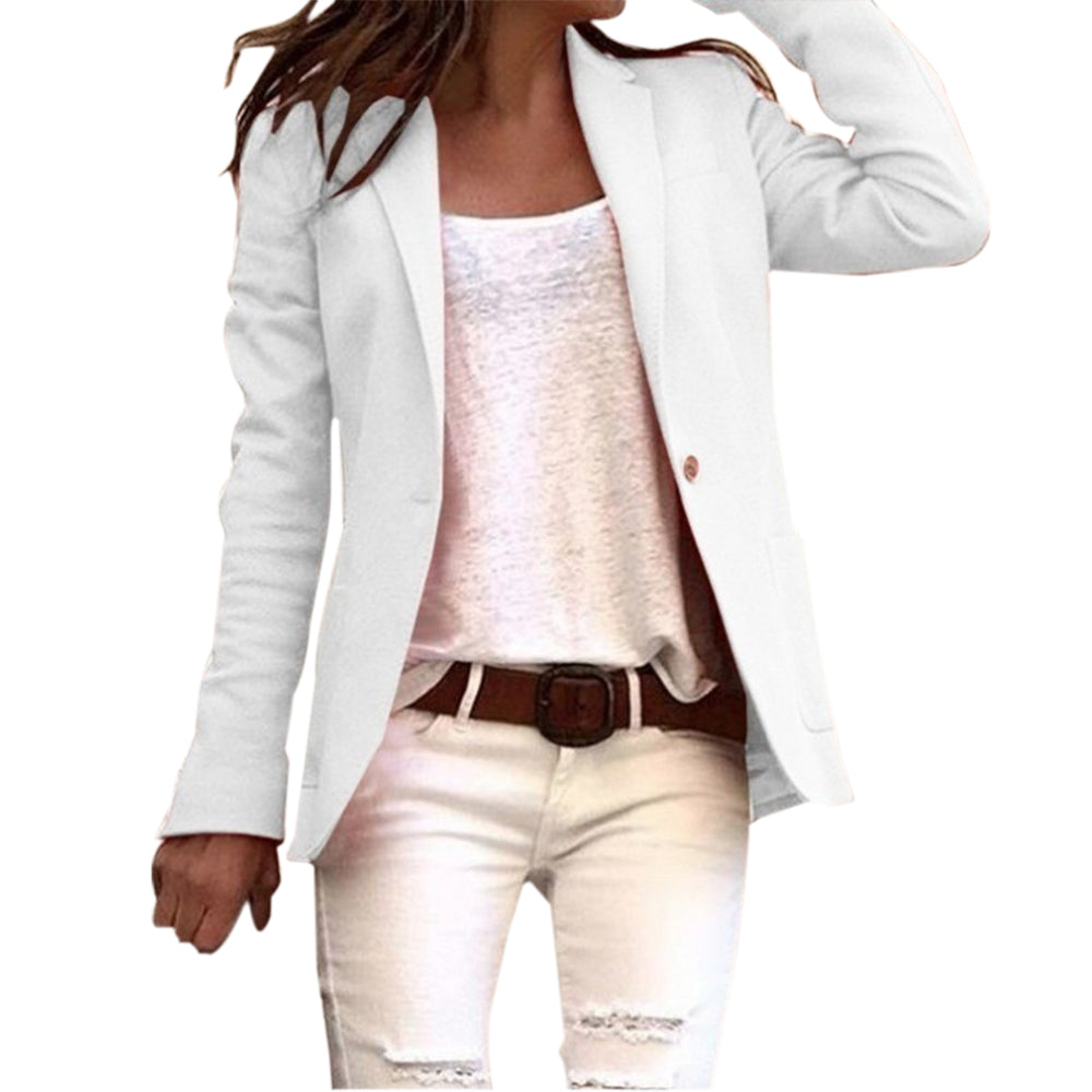 Valenzora lapel button, slim fit, long-sleeved blazer