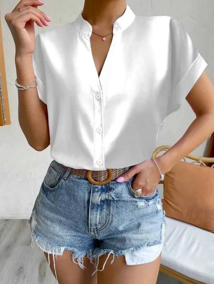 Valenzora | Elegant V-neck Top for Women