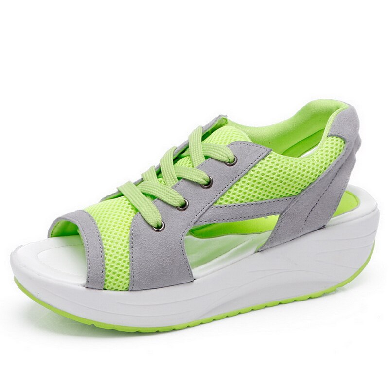 Gina™ - Sandals with contrasting lace-up neckline Last Day Discount]