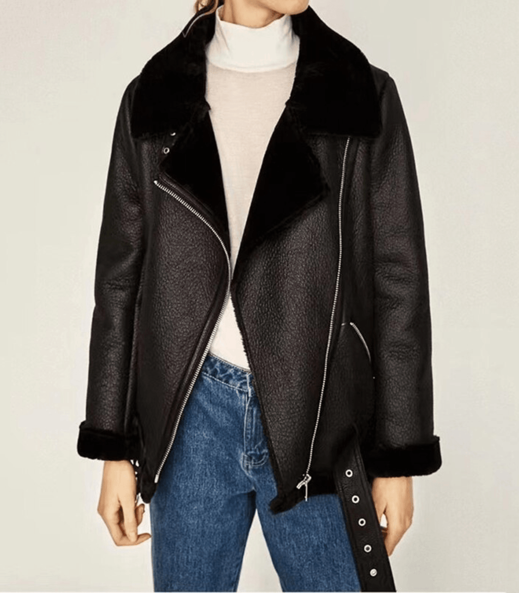 Valenzora Winter Chic - Eleganter Ledermantel für Damen