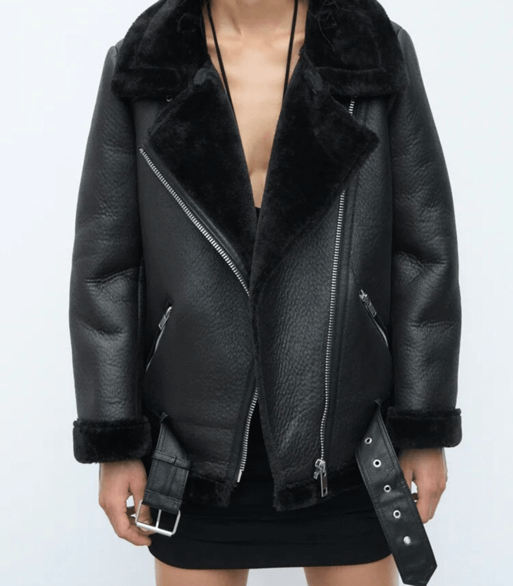 Valenzora Winter Chic - Eleganter Ledermantel für Damen