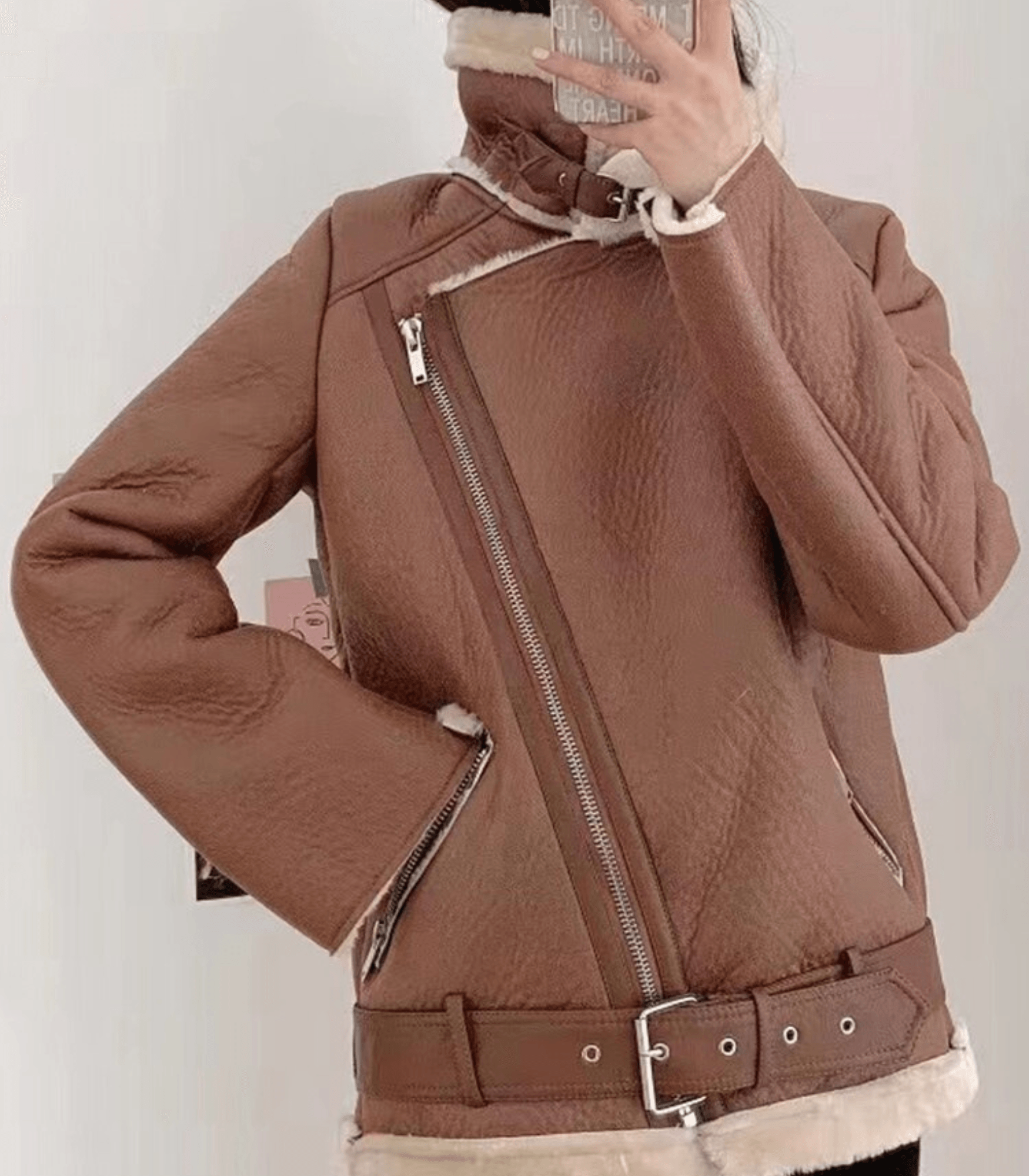 Valenzora Winter Chic - Eleganter Ledermantel für Damen
