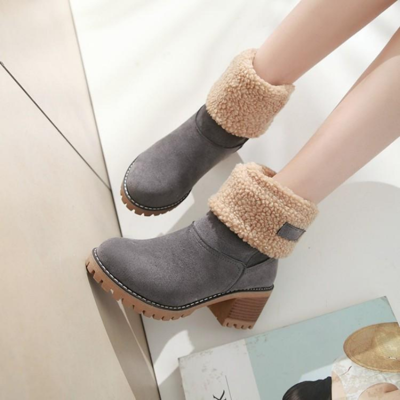 Valenzora | Elegant winter boots with heels for women