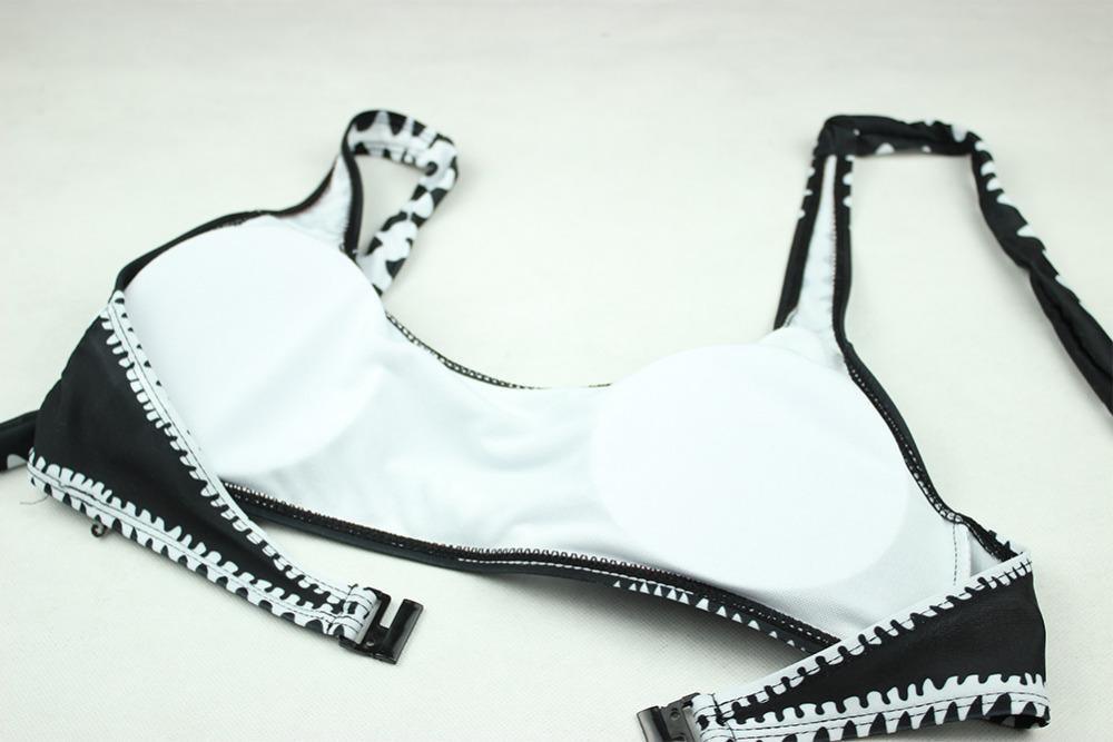 Valenzora - Black and white bandeau bikini