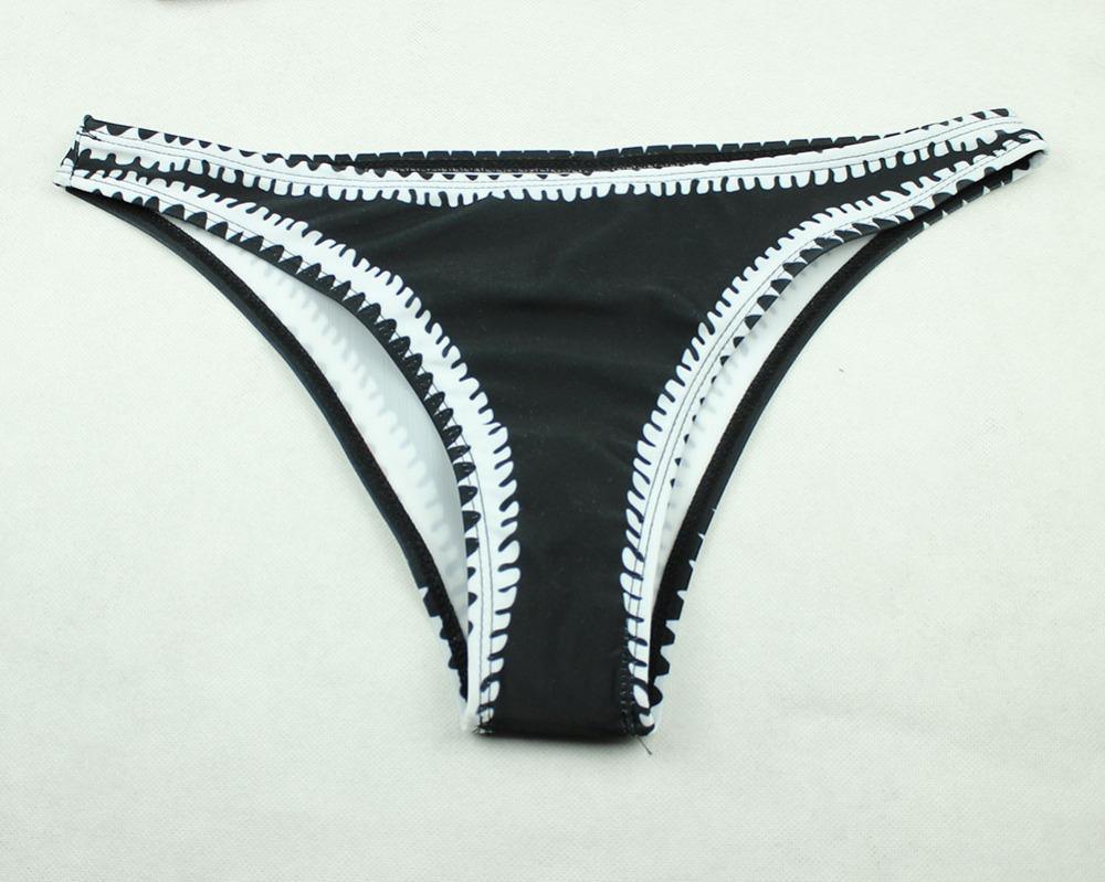 Valenzora - Black and white bandeau bikini