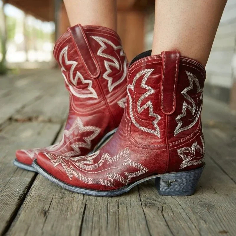 Valenzora | Women's Western Cowboy Boots Brown