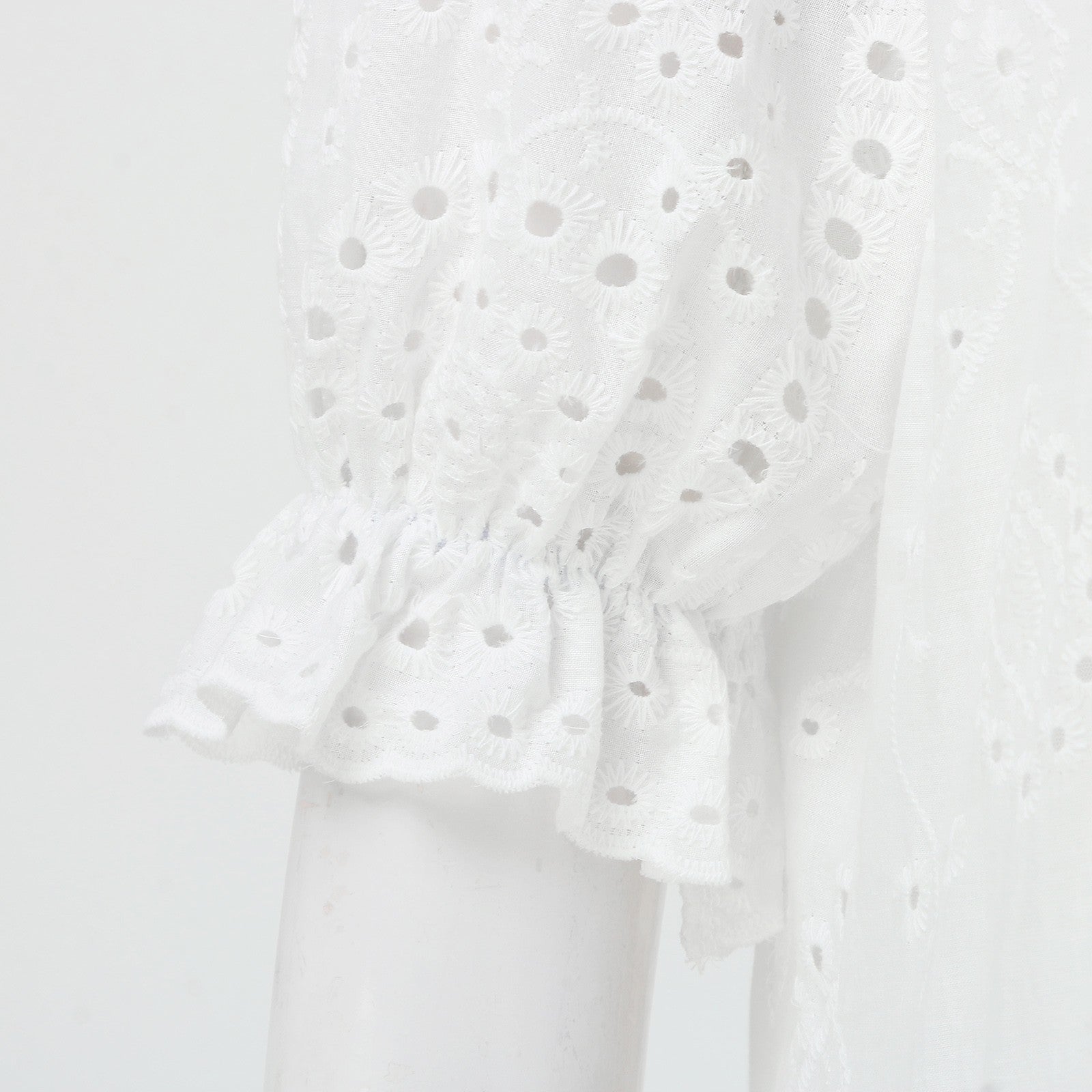 Valenzora | White Plus-Size Ruffled Dress